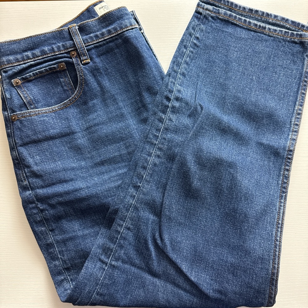 Abercrombie & Fitch “The Ankle Straight” ultra high rise jeans